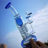 Torus nargile ters duş başlığı su boruları ratche varil perc yağı dab kuleleri 4mm kalın cam bongs kase ile 14mm kadın eklemi