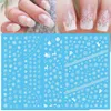 2021 Новый Рождественский ползунок ногтей 3D 3D украшения украшения снежинки ногтей стикер DIY маникюр передавать наклейки фольги Xmas GIF