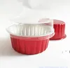 5oz 125ml Coupes de cuisson de gâteaux jetables Muffin Liners Cupcake-avec couvercles en aluminium Cupcake Baking-Cups RRA10407