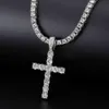 OUT OUT Ankh Cross Cokent Choker Ожерелье Женщины Хип-Хоп Ювелирные Изделия для мужчин Теннисная цепь Мода Ссылка Подарок