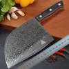 Toppkvalitet Full Tang 7-tums slaktkniv Multipurpose Kinesisk Kock Knivar Högkol Rostfritt Stål Köttklyfta Heavy Duty Blade With Retail Box Package