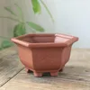 Red Clay Breathable Flowerpot Ceramic Succulent Plant Pot Vase Bonsai Planter Flower Container Living Room Balcony Home Decor Y200709