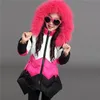 Piumino 6-14 anni Inverno Bambini Parka Ragazze Collo di pelliccia spessa Giacca imbottita grande Ragazza Bambino Bambini