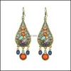 Ювелирные изделия с миксовой кисточкой ручные серьги Bohemian Bling Dangle Shine FL Crystal люстра с горло