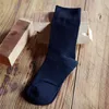 Plus size High Quality Men Business Cotton Socks Brand Dress Black Ankle White Casual Cheap Designer Pantufa In Tube X0710