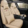 Araba koltuğu kapakları Mazda için tam set dayanıklı deri bitişik beş koltuk yastık paspasları taç tasarımı Red5932856