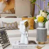 Creative Nordic Vase Decor Art Art Гостиная Винный Кабинет Свет Роскошный Домашний журнальный столик Цветочная композиция Простое 21115