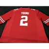 001 Ohio State Buckeyes Chase Young # 2 Real Embroidery College Football Jersey Size S-4XL of Custom Any Name of Number Jersey