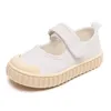 2022 Mode Kinder -Leinwand Sommer neue Studenten Korean Casual Biscuit Flats atmungsbezogene heiße süße Mädchen Kinder Schuhe Schuhe