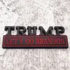 Metal Let's Go Brandon Edition Car Sticker Badge Decoration 4 Colors