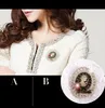 Women Spring Winter Coat Design curto Design curto Diamante elegante Diamond Slim Long Slave Novo tamanho de vestuário de roupas pequenas pequenas e11h 201019