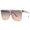 Mode vrouwen grote frame All-in-One Zonnebril Merk Designer Zonnebril UV400 Hoge kwaliteit lens met doos en koffers