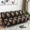 All-inclusive sofa cover floral zonder armleuning slaapbank bedekking strakke wrap elastische beschermer Slipcover couch cover funda sofa 211102