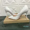 2022 Classic Designer's New Fashionable Women's Red-Soles, Spetsiga Sexiga Kvinnors Fest Bröllop Heels Storlek 34-43, Heel Höjd 8-10-12cm