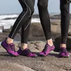 Scarpe a piedi nudi 2019 Grande Yoga Fitness Sport per le donne Antiscivolo Five Toe Water Aqua Jogging Coppia Sneakers Viola Y0717