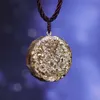 Orgonite Necklace Sri Yantra Pendant Sacred Geometry Tiger Eye Energy For Women Men Jewelry 210721