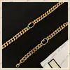 22 Man Gold Bracelet Collier Ensemble Femmes Luxurys Designers Bijoux Hiphop Chaîne Simple Bracelet Collier G Lettre Mens Marque Brac8166928