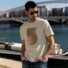 KUEGOU Clothing Tee Men T-shirt Short Sleeve Summer Tshirt Fashion High Quality Geometric Embroidery Top Plus Size 10897 210716