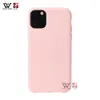 W magazynie Miękkie silikonowe odporne na wstrząsy nacisku na telefon iPhone 6 7 8 11 12 XS XR X Pro Plus Max Solid Color Ciekły TPU Wodoodporna pokrywa tylna