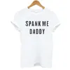 Women's T-Shirt T Shirt Summer Spank Me Daddy Letters Printed Tees Fashion Cotton Tops Outdoor Casual Harajuku Plus Size T-shirts
