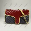 New Fashion Designer bags Gold Chain Strap Famous Leather Messenger Shopping Bag Plain Cross body Shoulder Bags Handbags Women Cro266Q