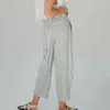 女性サマーシックなファッションパッチワーク刺繍ワイドレッグパンツヴィンテージハイウエストサイドポケット女性ズボンムヤー211115