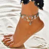 Letapi vintage múltiplas camadas anklets para mulheres elefante retro deixa jóias pingente de pingente jóias pingas de torres