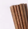 Bacchette di legno naturale senza lacca Cera Stoviglie Stoviglie Bacchette di sushi naturali riutilizzabili in stile classico cinese DHS29