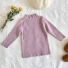 Autumn Kids Girls Long Sleeve Frill Collar Knit Sweater Winter Children Clothing Baby Pullover Sweaters 2111047919698
