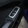 Argento Finestra Interruttore di Sollevamento Pannello di Copertura Trim Cornici 4 PZ ABS per Dodge Charger 2011+ Accessori Interni Auto