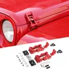 Red Aluminum Alloy Hood Catch Latches Kit For Jeep Wrangler Jk JKU 07-17 Auto Exterior Accessories