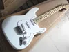 Venda quente Guitarra elétrica branca com pickguard branco e maple fretboard e pode ser alterado como pedido