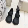 2021 Deri Büyük Kafa Bebek Tek Ayakkabı Koleji Mat Patent Deri Tarzı Retro Mary Jane Giysi ve Etekler 365