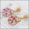 Dangle & Chandelier Earrings Jewelry Natural Shell Drop Earring Colored Seashell Pendant For Women Fashion Aessories Delivery 2021 Tlbee