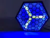 10 Stück Beliebte Geburtstagsparty-Dekorationen 3 x 50 W + 30 x 0,2 W RGB-LED-Par-Retro-Blitz-Hexagon-Lichter für die Bühne