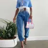 Femme Baggy Denim Wide Leg Jeans Femmes Maman Pantalon Vintage Hiver Ripped Boyfriend Vêtements Vêtements en détresse K20P09656 210712