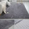 침실 / 거실 직사각형에 대한 노르딕 푹신한 카펫 러그 대형 플러시 안티 슬립 소프트 카펫 화이트 핑크 레드 13 색 210317