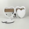 Newblank Sublimation Transferência Térmica Love Heart Forma De Madeira Personalizado DIY Calor Impressão De Mesa De Mesa De Mesa De Mesa Decoração Valentim Presentes CCB12504