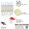 LED-modul SMD 5054 3 LED-lampor DC12V Vattentät Annonsdesignmoduler Bakgrundsbelysning Vitfärg Super Ljusbelysning