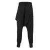 Herenbroek mode slanke pure kleur bandage casual smart-broek trekkoord vrijetijdsport hiphop potlood Haren