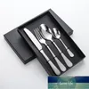 Kit de vaisselle, couverts de cuisine, argent, acier inoxydable, fourchette à dîner occidentale, cuillère à thé, couteau, cadeau, couleur pure, style simple, prix d'usine, conception experte, qualité