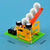 子供の楽しい科学のおもちゃの子供DIY自家製自家製の自動発射ボールハインテクノロジー小さな生産資料