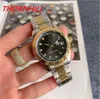 Montre de Luxeメンズ自動クォーツ3件のピンの動きウォッチメンズドレスフルステンレススチールサファイア防水腕時計