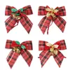 Christmas Decorations With Bells Xmas Bow Christmas Tree Ornaments Gift Box Packaging Supplies XD24780