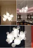 Nordic LED LED Pendant Lights Postmodern Glass Bubble Ball Lamp Lamp for Room Room Room Cafe Bar Decor Decoreer Hanglamp28282