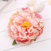 14cm Peony Flower Head Silk Artificial Large Flowers For Bohemian Hair Accessories Wedding DIY Decorative Wreath Fake Floral Wall