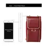 HBP Women Card Thotres Cowskin Leather Mobile Telefone portafogli Black Organizza borse per cellulari a strisce HASP 17 52795