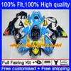 Factory Black Injection Fairings för Suzuki GSXR600 K11 GSXR750 23NO.1 GSXR 600 750 CC 600CC 11 12 13 14 15 16 17 GSXR-600 750CC 2011 2012 2013 2014 2015 2016 2017 OEM BODY