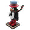 Christmas Decorations 1Pc Wood Theme Nutcracker Figurine Adorn Puppet Figure Desktop Decor