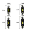 C5W C10W LED Ampoules Canbus Festoon Lights 31MM 36MM 39MM 41MM CSP 1860 AUCUNE ERREUR Voiture Intérieur Dôme Lampe de Lecture 12V / 24V